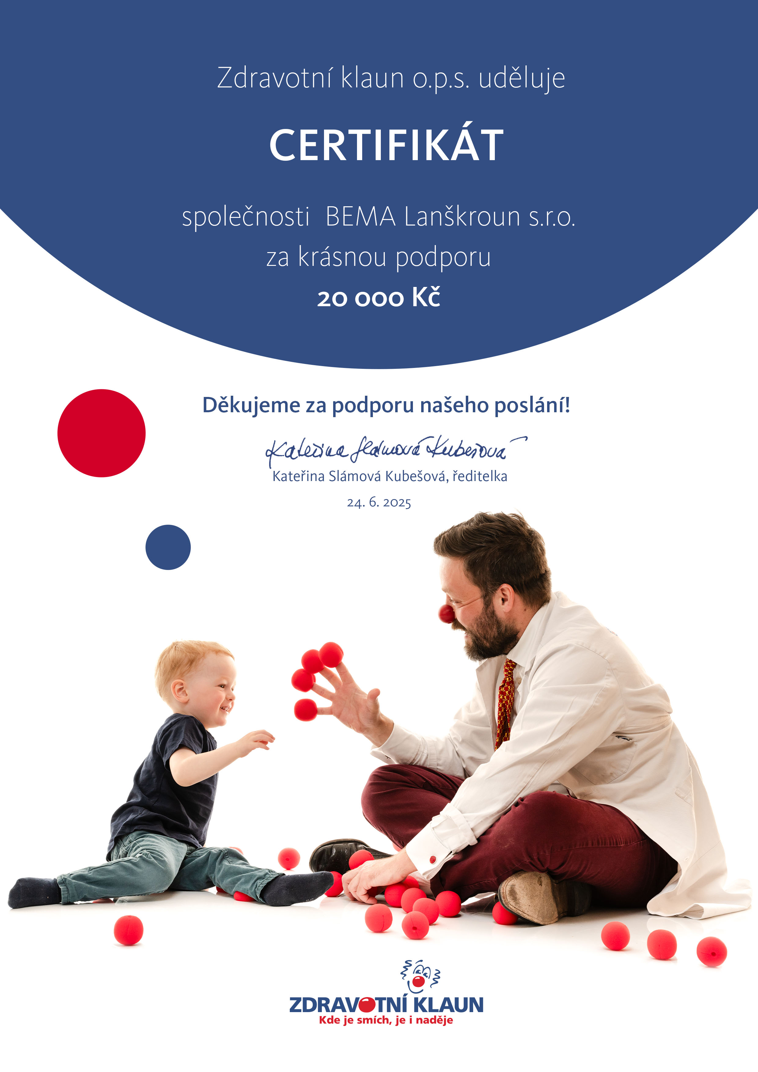 BEMA Lanškroun_certifikat_2025
